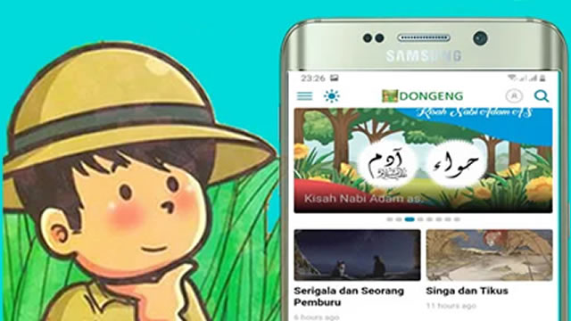 Aplikasi Dongeng dan Cerita Rakyat Terlengkap. Free download di Google Playstore